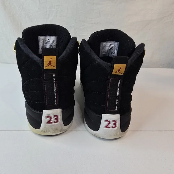 Nike Air Jordan 12 retro reverse taxi Black and Gold Sneakers - Picture 5 of 10